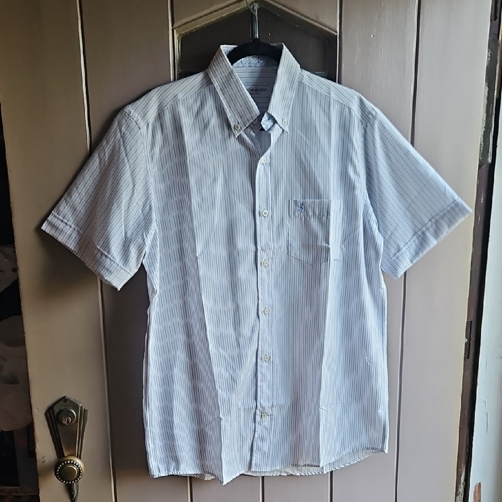 NWOT YSL S/S Striped Shirt